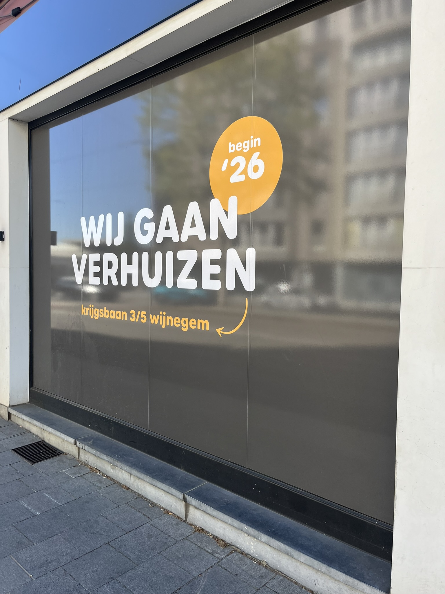 Etalage Verhuisbericht